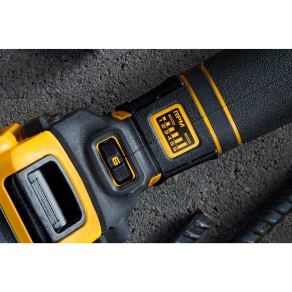 Akumuliatorinis kampinis šlifuoklis DeWALT DCG409VSN Flexvolt Advantage